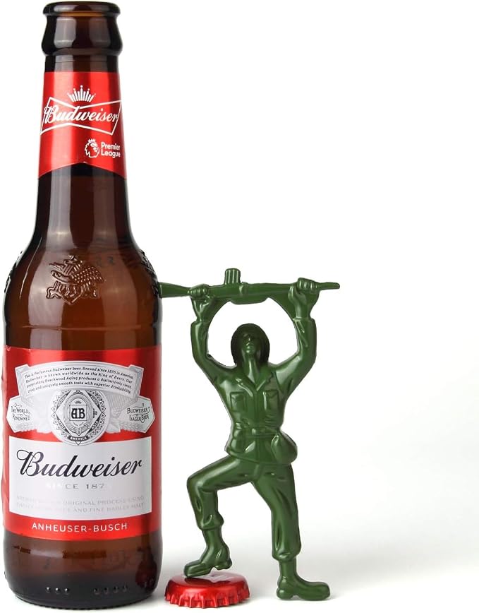 2pc-Creative 3D Army Man Bottle Opener, Unique Easy Opening Bottle Opener - Image 3