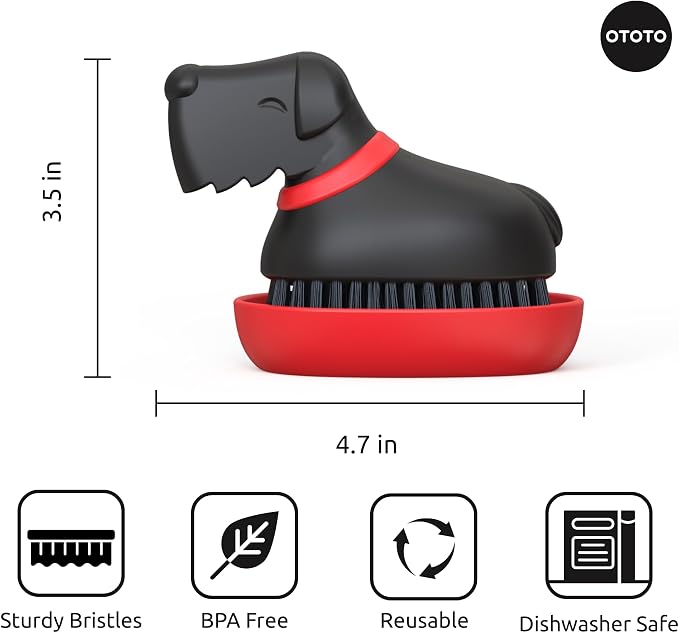 OTOTO Oscar Dog Dish Brush - Image 5