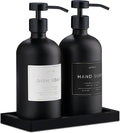 Glass Soap Dispenser Set of 2 by Unknown