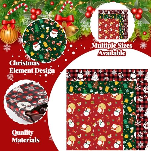 Ctosree 9-Pack Christmas Beeswax Food Wraps