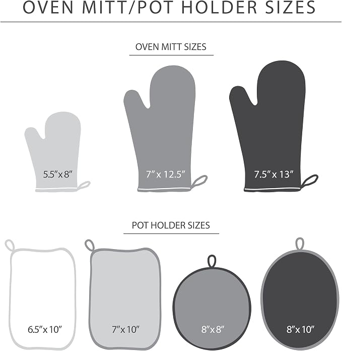 KITCHENAID Beacon Two-Tone Oven Mitt 2-Pack Set, Contour Silver/Matte Black - Image 6
