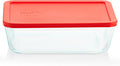 Pyrex Simply Store Glass Food Storage Container, Snug Fit Non-Toxic Plastic by Pyrex