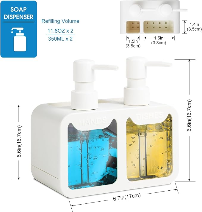 Kitchen Soap Dispenser Set, - Image 6