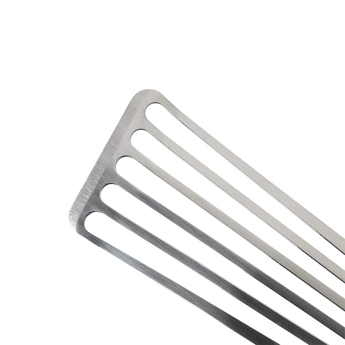 Fish Spatula, 2 Pack Stainless Steel Metal Spatula, Slotted Spatulas - Image 2