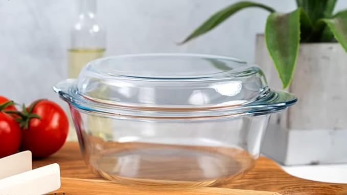 Ums 2.2 Quart Glass Casserole Dish - Image 6