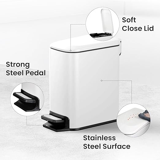 Cesun Small Bathroom Trash Can - Image 3