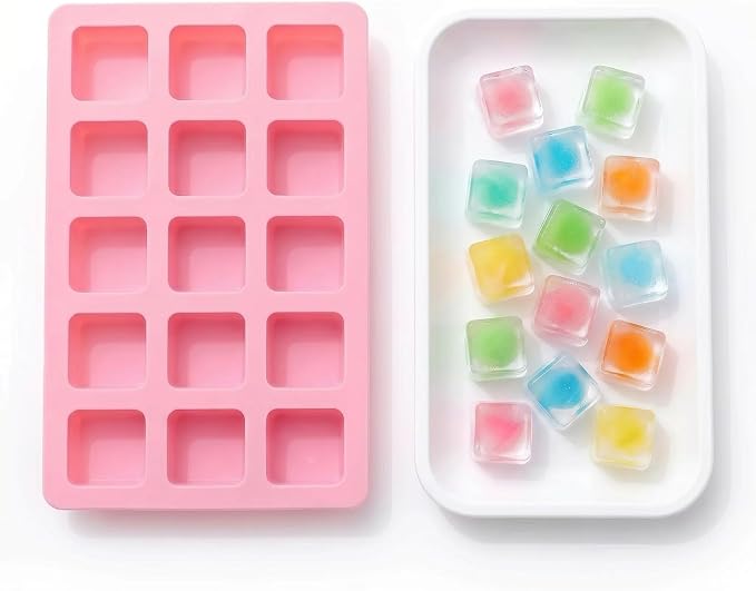 Cute Ice Cube Trays Silicone Chocolate Mold Wax Melt Molds Easy Release Ice by MayeBridge