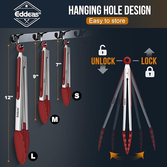 EDDEAS Tongs For Cooking - Image 7