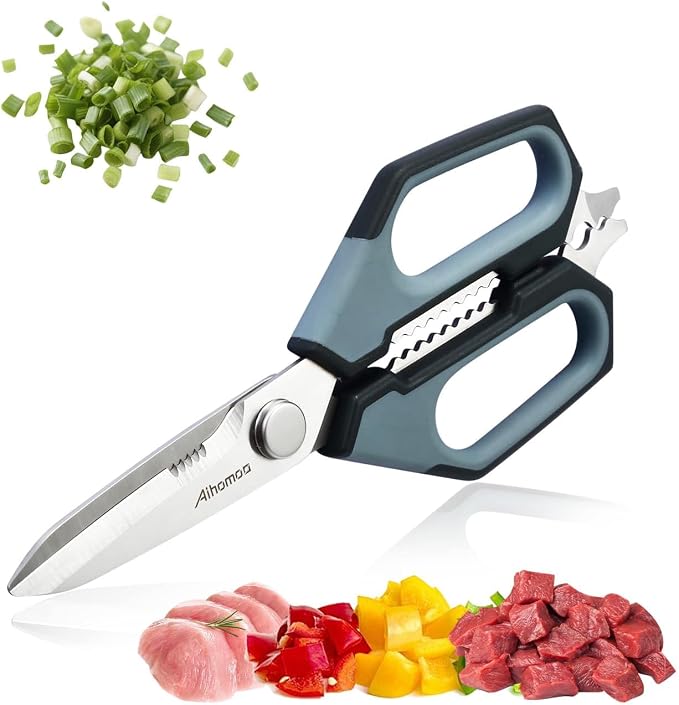 Sharp Nordic-Style Kitchen Shears Soft Comfort Handle, All Purpose Scissors - Image 7