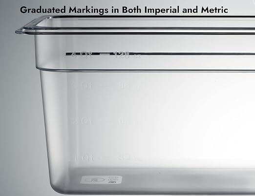 CURTA 6-Pack 1/3 Size 6" Deep NSF Polycarbonate Food Pans | Dishwasher & - Image 4