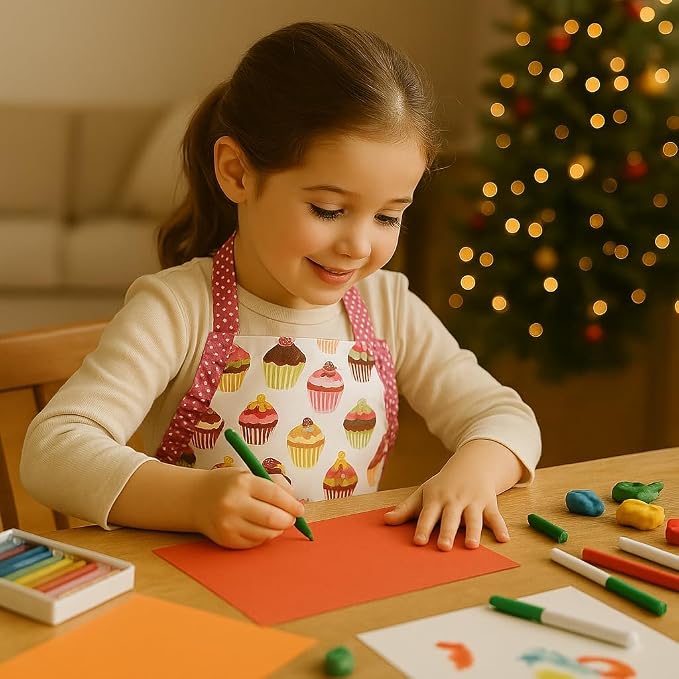 G2PLUS Kid Cotton Aprons, Toddler Apron - Image 6