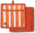 Folkulture Pot Holders for Kitchen | Pack of 2 Ribbed Soft Silicone Hot Pads by FOLKULTURE