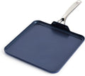 Blue Diamond 11" Nonstick Square Griddle Pan, Non Toxic PFAS-Free Diamond by BlueDiamondCookware