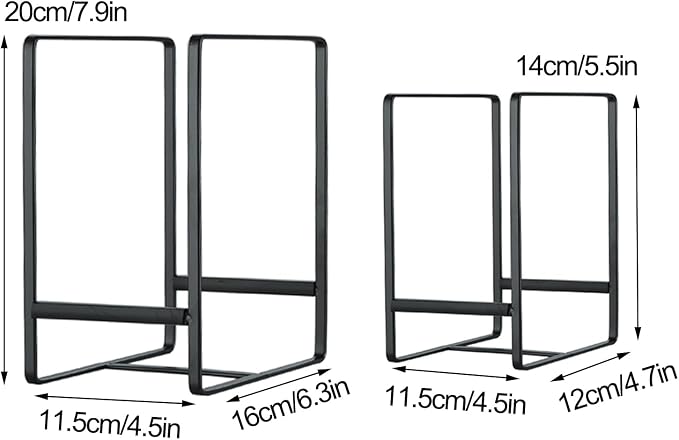 Metal Drying Rack, 3 Pack Inside Cabinet Plate Holders Organizers, Upright Dish - Image 7