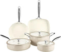 Pyrex 8-Piece Ceramic Cookware Set, Pots and Pans by Pyrex