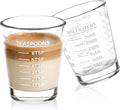 SAIAOKJ Shot Glasses Measuring Cup Set 2PACK Espresso Shot Glasses Liquid Heavy by SAIAOKJ