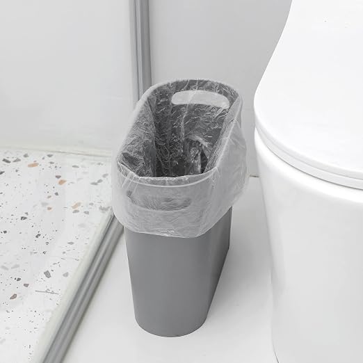 rejomiik Small Trash Can, Slim Garbage Can Plastic Waste Basket - Image 4