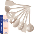 Non-Toxic Platinum Silicone Kitchen Utensil Set of 8 – Non-Scratch Cooking by Ziruma