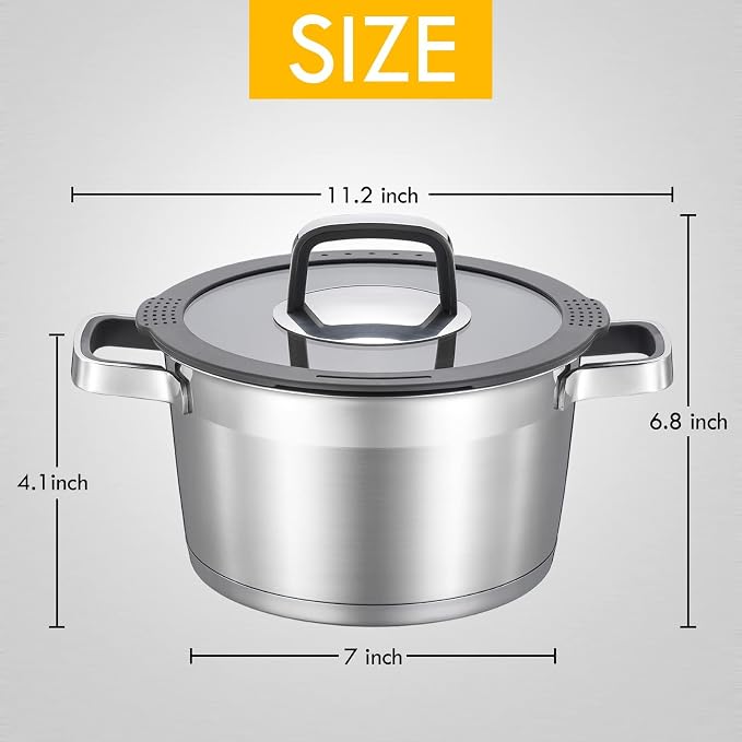 MARSKITOP 3 Quart Stock Pot - Image 6