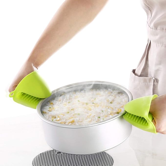 NEPAK 4 Pairs Silicone Cooking Pinch Grips Oven Mitts Potholder - Image 7