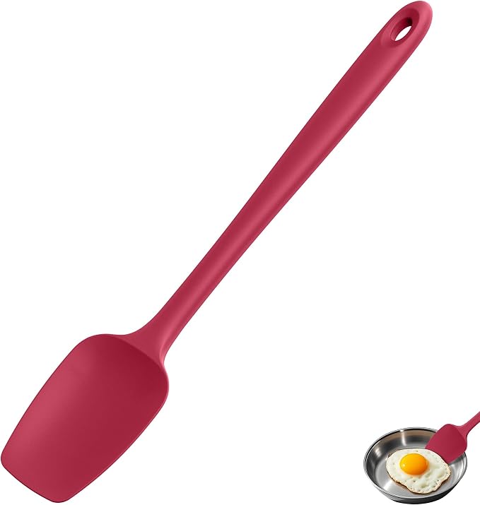 U-Taste Extra-Long 600ºF Heat Resistant Spatula Spoon: 14" Silicone Spoonula by U-Taste