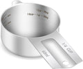 1PCS 1/4Cup Single Measuring Cup, Etched Inner Scale Stainless Steel Measure by BERYLER