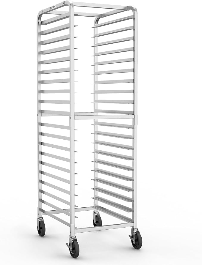 TenUp 20-Tier NSF Aluminum Sheet Pan Rack, Commercial Bakery Cooling & Storage by TENUP