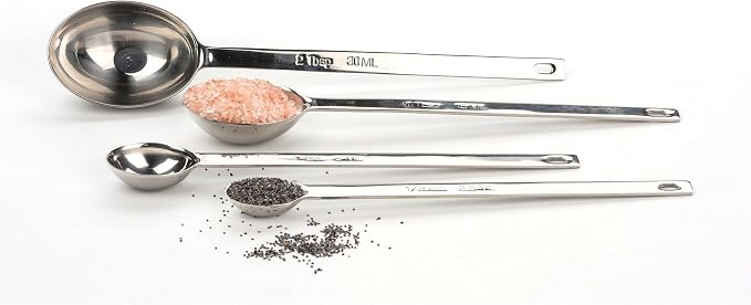 RSVP International Measuring Spoons, Stainless Steel - Image 2