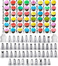 Cake Decorating Tips and Icing Piping Tips Coupler With 48pcs Piping