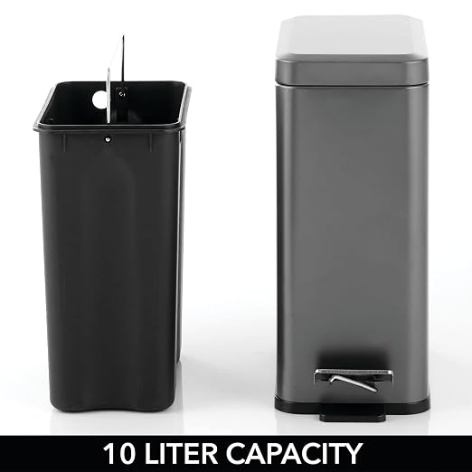 mDesign Pedal Bin — Waste Bin - Image 4