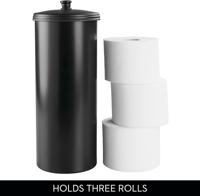 iDesign Freestanding Bathroom Toilet Paper Storage Holder - Image 5