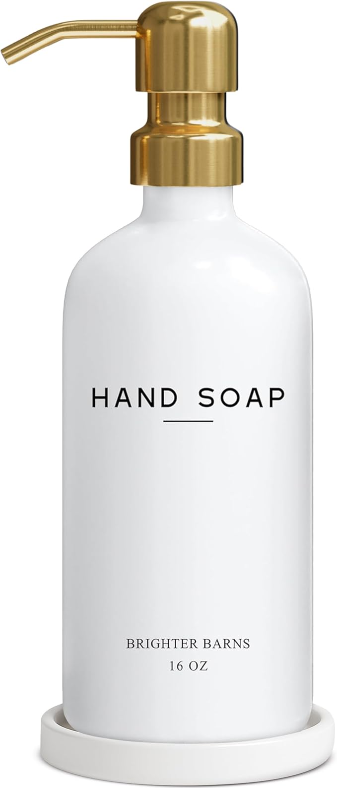 Luxury Glass Hand Soap Dispenser Bathroom Set by Brighter Barns by BrighterBarns