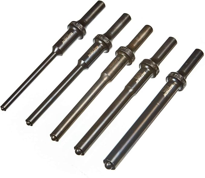 Mayhew Tools 32020 Pneumatic Roll Pin Punch, 5-Piece Set - Image 2