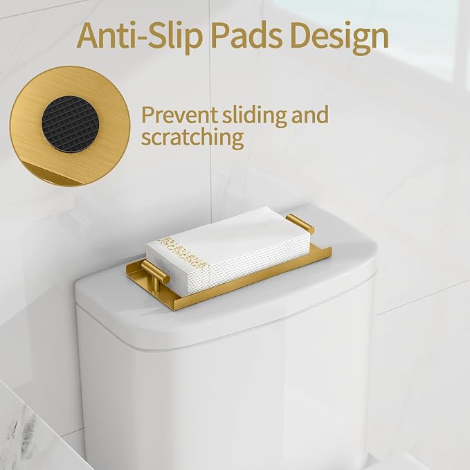 STWWO Napkin Holder for Bathroom, Guest Towel Holder Tray for Bathroom - Image 3