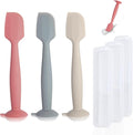 Diaper Spatula with Case, 3 Pack Baby Diaper Cream spatulas with 3 Storage Boxes by MAIKKB