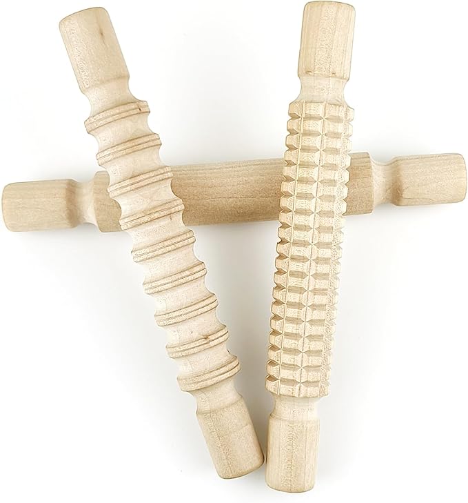 3 pcs 8 Inch Wood Rolling Pin, Arts and Crafts - Image 4