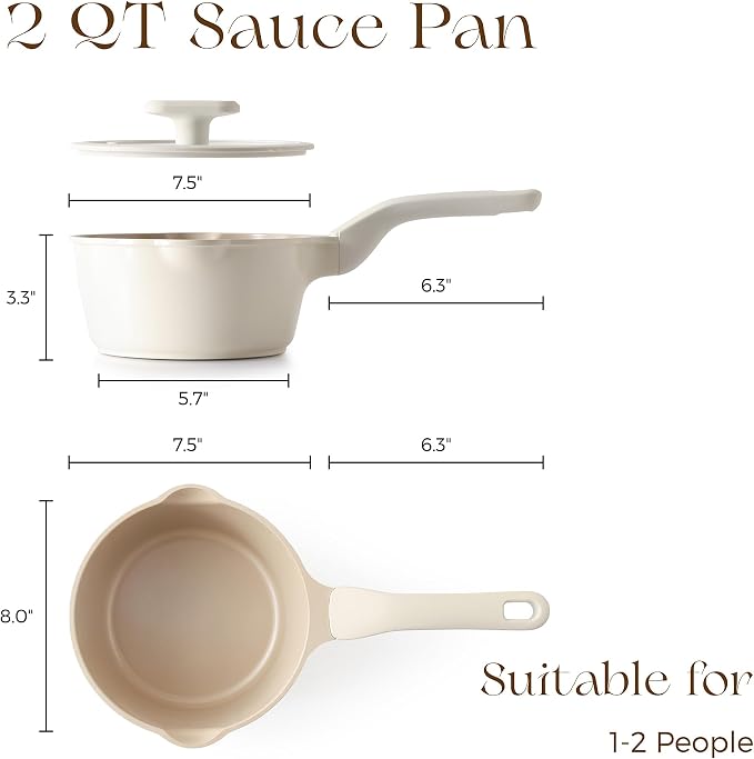 PRICUSIS Ceramic Nonstick Saucepan - Image 8