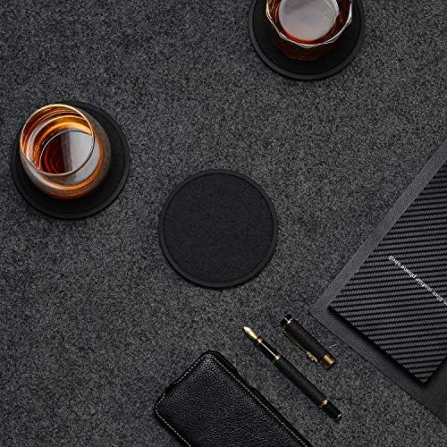 Absorbent Coasters for Drinks with Holder - 6packs, Silicone Coaster