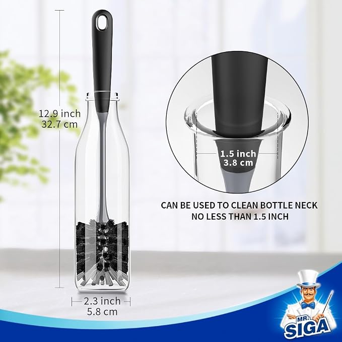 MR.SIGA Long Handle Bottle Brush, Flexible Scrub Brush - Image 7