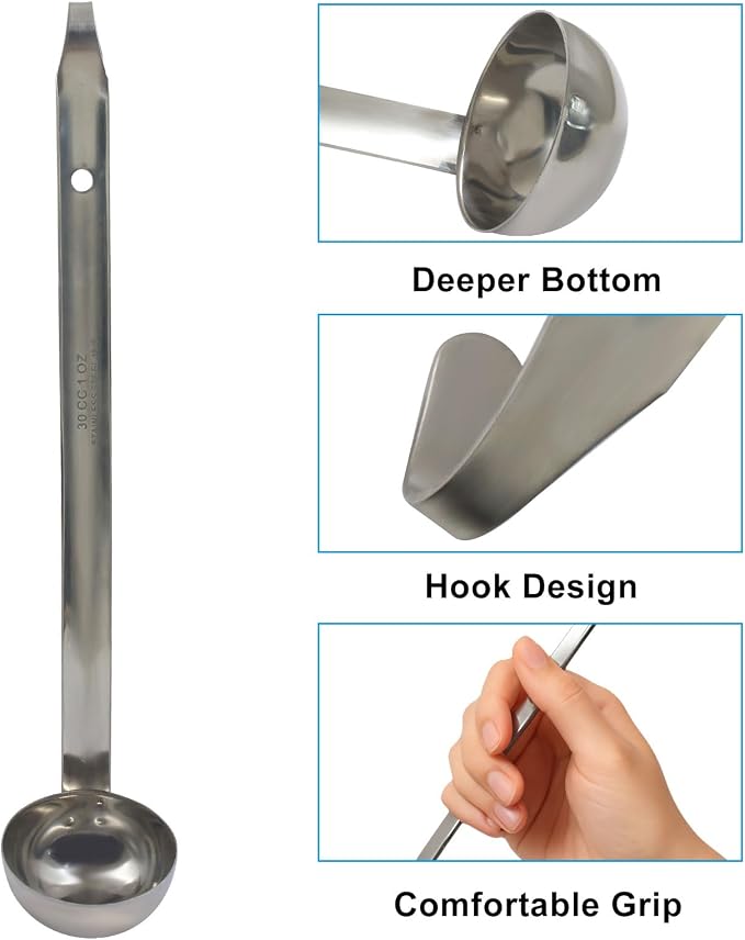Hitefu 3 Pcs Stainless Steel Soup Ladle Set - Image 4