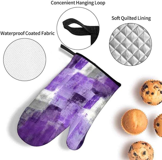 LOKMU Oven Mitts and Pot Holders Set of 3, Kitchen Decor Gifts - Image 4