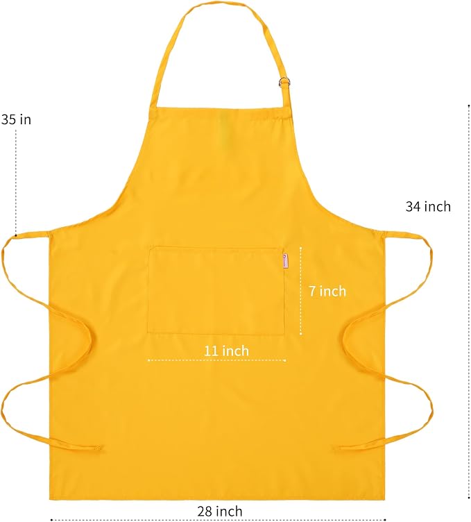 Orange Yellow Apron for Women - Image 5