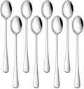 DEHOV 7.5 Inches Stainless Steel Iced Tea Spoons, Ice Cream, Long Handle Iced by DEHOVKitchen