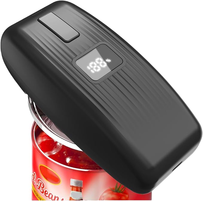 Electric Can Opener with LED Display, USB Rechargeable Electric Can Opener by EROBSKJ