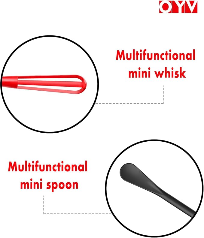 OYV Timeless Kitchen Colors Mini Whisk Set, 8.5 in Mini Whisks - Image 3