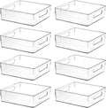 Clear Plastic Storage Bins, Home Bathroom Laundry Room Freezer Refrigerator by ShelfShaper