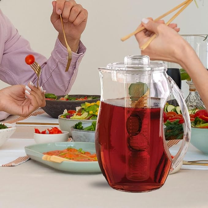 Large Fruit Infuser Water Pitcher – Shatterproof Acrylic Infusion Jug - Image 7