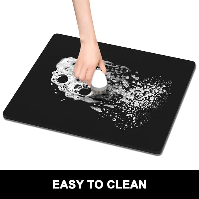 Rnivvi Dish Drying Mat, 16x18" Absorbent Drying Mat - Image 6