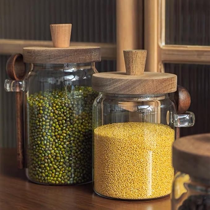 ANSQU Set of 2 Glass Food Storage Jars - Image 6