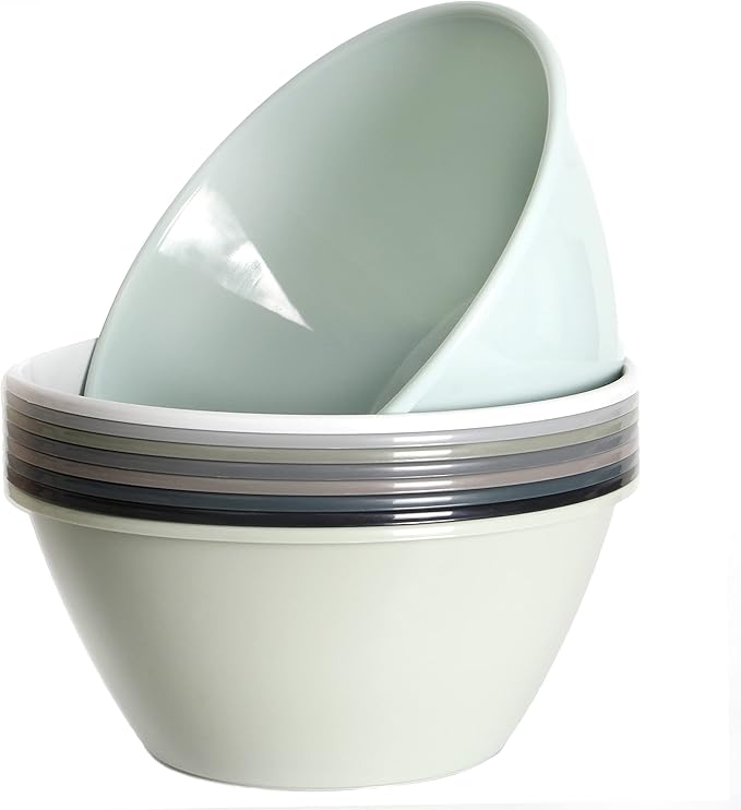 Youngever 11 inch 120 Ounce Plastic Mixing and Serving Bowls, Large Popcorn by Youngever